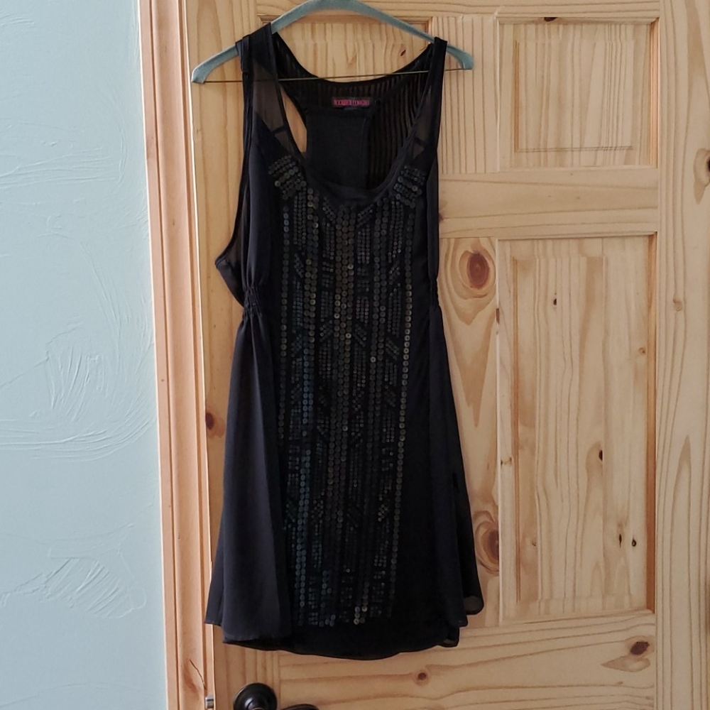 Black Sequin Dress